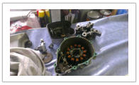 Getriebedeckel elektrische Zndung Stator, Nockenwelle
