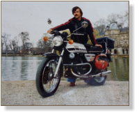 RD 250 mit meinem Vater 
