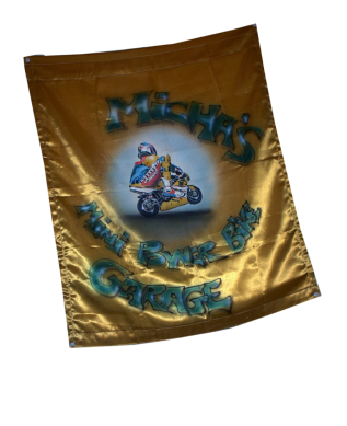 Michas Mini Power Bike Flagge Airbrush
