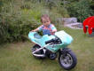 Fabienne mit Minibike